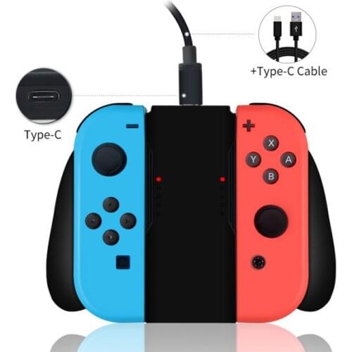 Charging Dock Station Charger Chargeable Stand for Nintend Switch Joy-Con NS Handle controller Charger