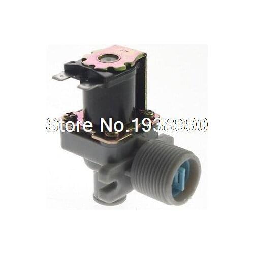 1pc 3/4"BSPP Plastic Solenoid Valve 220VAC NC High&Low-Temp washer wash machine