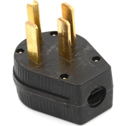 1pcs Straight Blade Angle Four Pin US Plug NEMA 14-50P US Four Holes Plug for Dryer, RV, Generator 50A 125V