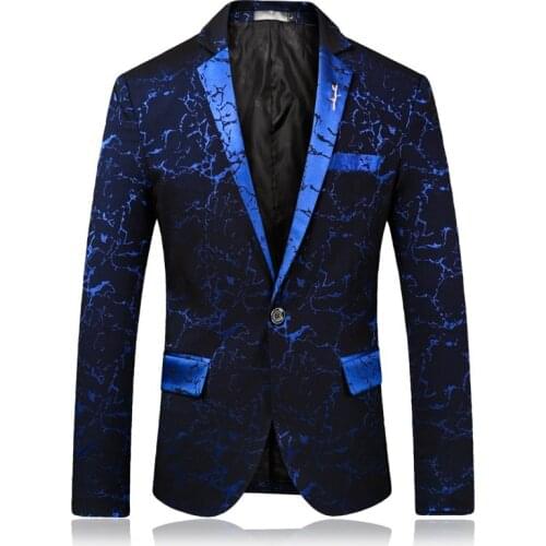 2019 Mens Elegant Fashion Suit Jacket One Button Men Slim Fit Jacket Blazer Plaid Stripe Mens Blazer Plus Size Business Jacket