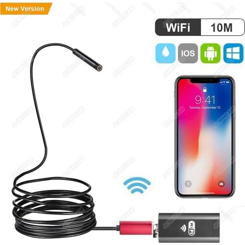 2MP 8mm WiFi Endoscope Camera Mini Waterproof Inspection Camera USB Endoscope 2-in-1 USB Endoscope For IPhone 1M 2M 5M 10M