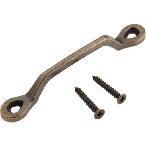 82mm Zinc Alloy Furniture Handles Antique Cabinet Knob Wardrobe Cupboard Drawer Kitchen Pull Handles Furniture Hardware 101*14mm