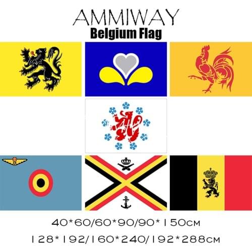 AMMIWAY Belgium FlagFlanders Brussels Capital Region Wallonia German Community in Belgium Air Force Naval Government Ensign Flag