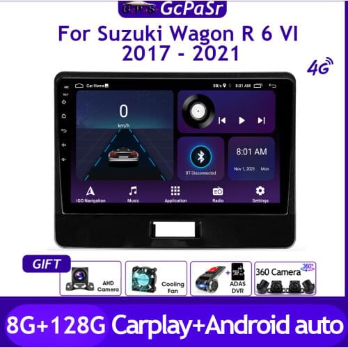 Car Multimedia Player Radio Video For Suzuki Wagon R 6 VI 2017 - 2021 Android 11 Navigation GPS Touchscreen Autoradio Audio