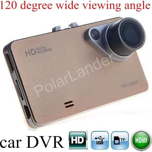 Free shipping Car DVR Full 120 degree wide viewing angle Night vision DVR Camera video Recorder carcam dash cam