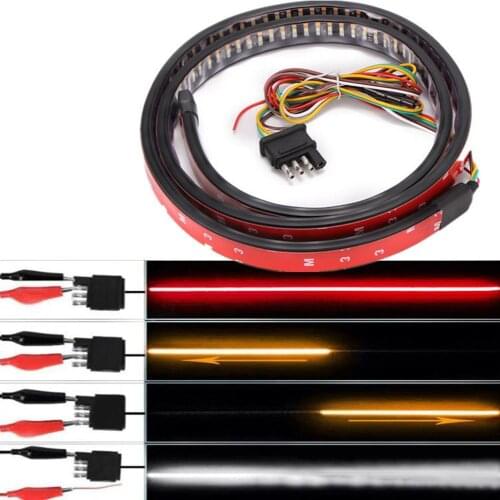Car Light Three-row Pickup Truck Taillights 60-inch 150cm Pick-up Truck Lights Tri-color LED Light Tail Lamp
