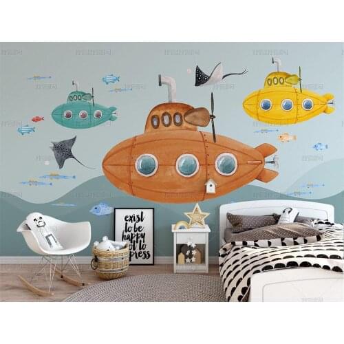 Bacal Custom modern fashion stereo wallpaper Airship Outer space cloud children background wall papers home decor 3D wallpaper