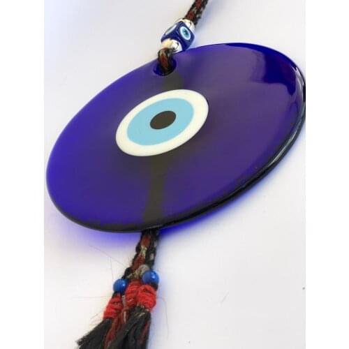 Big Evil Eye 22cm Tasselled Glass Bead Pendant Charm Turkish Boho Ornament Amulet Talisman Charm Nazarlik Room Home Decor