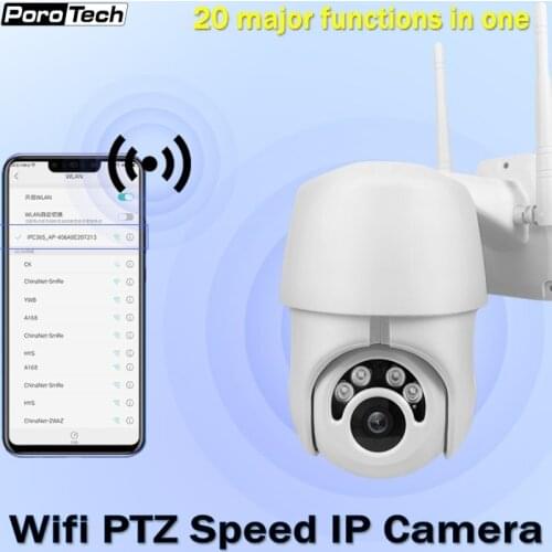 EC76 Security IP Camera HD 1080P WiFi Wireless Auto tracking PTZ Speed Dome Camera waterproof Outdoor CCTV Surveillance Camera