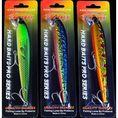 1PC 30g/17.6cm Fishing Lure Minnow Deep Diving Levitation Sinking Wobbler Artificial Hard Baits Fake Crankbaits Shads Tackle