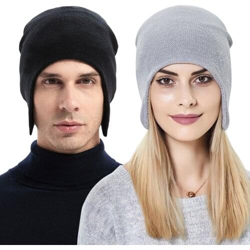 2021 Classic Earmuff Cap Mens Outdoor Knitted Hat Womens Keep Warm Beanies Skullies Hat Windproof Earflaps Bonnet Hats