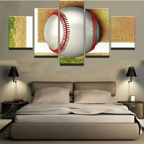 Modular Pictures Home Decor Paintings On Canvas 5 Panel Tennis Ball Posters And Prints Decoration Pictures On The Wall