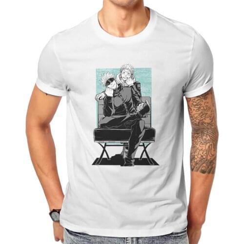New Summer Cool T-Shirt Cotton Jujutsu Kaisen Itadori Megumi Fushiguro Satoru Anime Ofertas Men TShirt