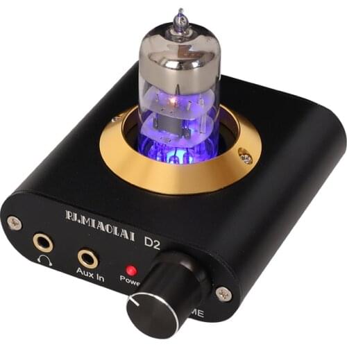 PJ.MIAOLAI D2 MINI Bile 6N3 Tube Audio Headphone Amplifier NE5532P AMP