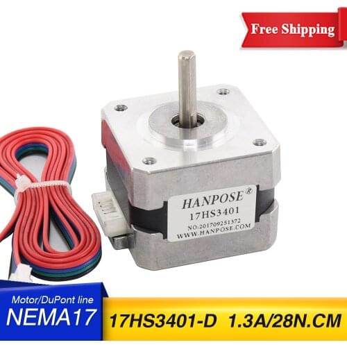 Stepping motor 421.3a 28n.cm Motor length 42x34 mm motor 42bygh 4-wire CNC 3D printer