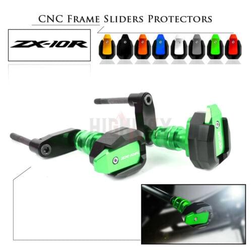 Motorcycle Frame Slider Fairing Guard Crash Pad Protector Falling Protection For KAWASAKI ZX10R ZX-10R 2011-2017