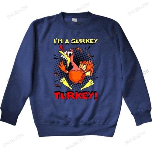 Men autumn sweatshirt black hoody FGwarmV I'm A Gurkey Turkey Kids' Premium hoodies warm hoody