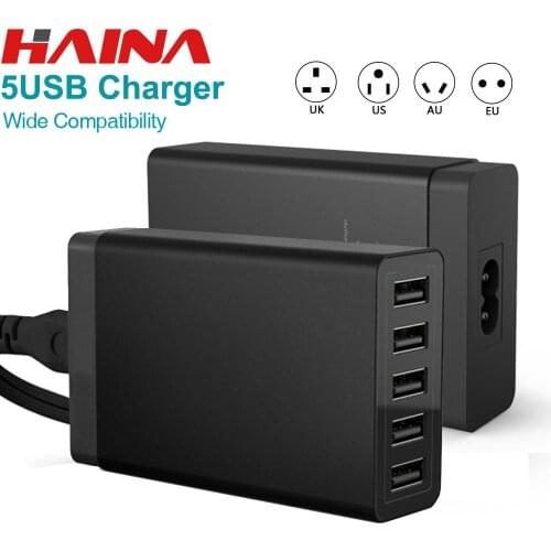 Multi usb charger 5 Port USB Charging Station Universal 40w Quick Charger QC 3.0 Phone Chargers Desktop USB Charger for Phone