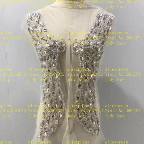 Stock 1piece/bag Crystal color chest decoration hot diamond beads fashion accessories for the wedding dress festival dress