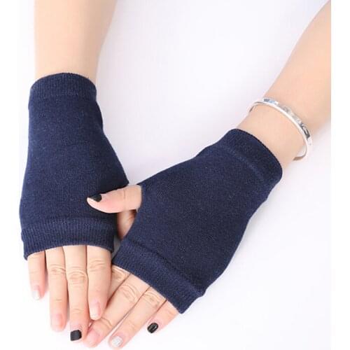 Winter Gloves Female Fingerless Gloves Without Fingers Women Cashmere Warm Winter Gloves Hand Wrist Warmer Mittens