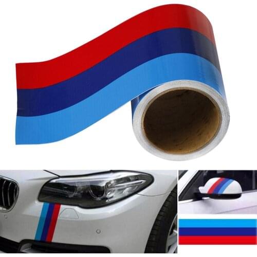 1 M Car Vinyl Graphic Decal Auto Stickers and Decal M-Colored Stripe Sticker car Vinyl Decal For BMW M3 M4 M5 M6 3 5 6 7 Series