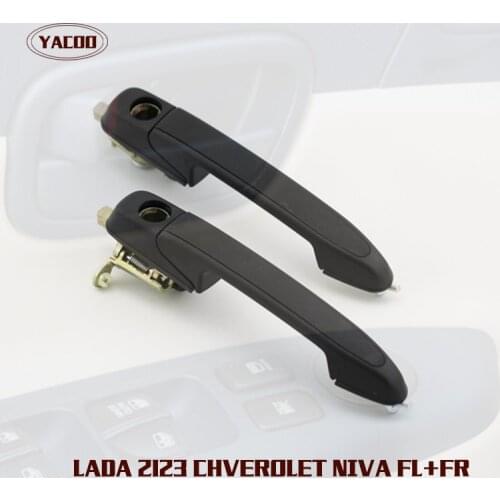 1 PAIR FL FR OUTSIDE DOOR HANDLE FOR LADA 2123 LADA2121 NIVA 2115