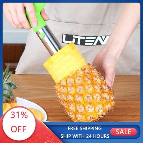 1PC Stainless Steel Pineapple Peeler Cutter Accessories Fruit Vegetable Corer Slicer Kitchen Gadgets Accessories Kitchen Tools