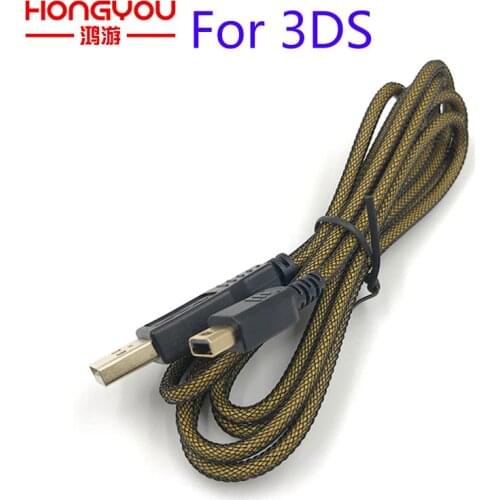 10Pcs 1.5M 24K Precious Metals Charger Charging Cable Cord Micro USB 2.0 Data Cable for Nintendo NDSI/NDSIXL/2DS/3DS/NEW 3DS/LL