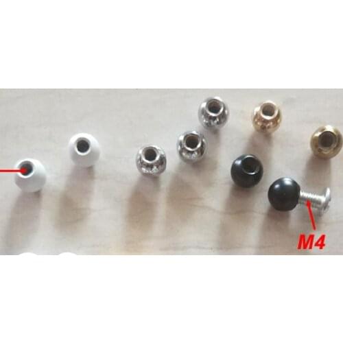 10pcs/lot, M4*Dia9mm Female Ball Nuts Head, Hanging Ball Nut Peen Hardward, Lighting Accessories