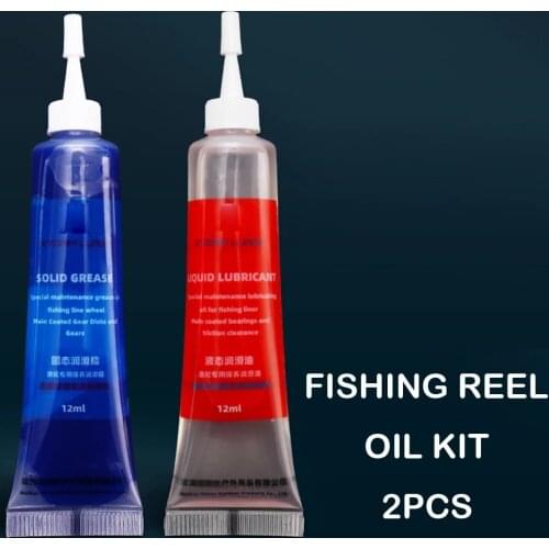 2pcs Fishing Reel Oil Fishing Reel Fat Oil Lubricant Grease Fishing Reels Special Maintenance Oil Fishing Tool