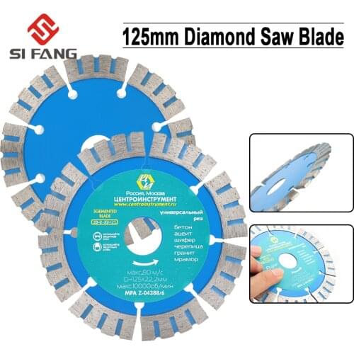125mm Diamond Saw Blade For Porcelain Tile Ceramic Dry/Wet Cutting Stone Cut off Saw Blade Diamond Cutting Disc