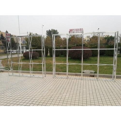 Aluminum Flower Wall Folding Pipe Stand Wedding Backdrops Frame Straight Banner Exhibition Display Holder Trade Advertising Show