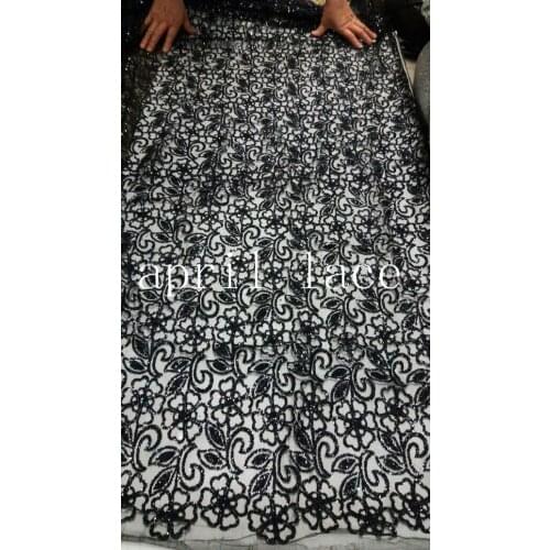 Ap005 black sparkle glued glitter net mesh breathable lace fabric for fashion designer/ wedding dress/party/lady dress