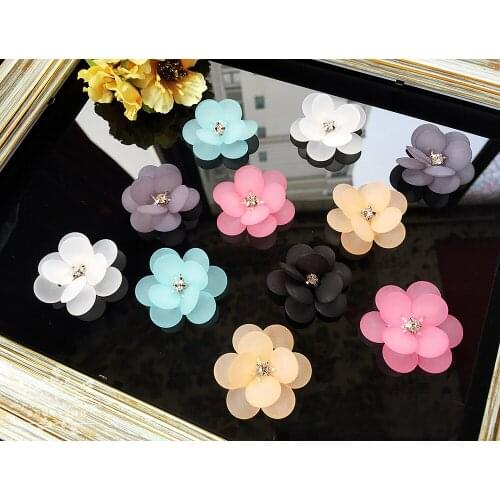 Flower rhinestone patch beaded embroidery Lace fabric applique patches for Clothes decorative crystals patch Diy accessories