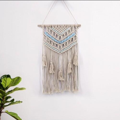 Boho Decor Tapestry Tassel Background Living Room Homestay Dorm Room Decoration Hand-woven Chic Creative Ornaments