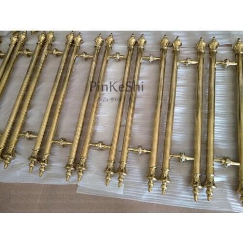 Wooden door/Glass door/Aluminum door handle gold color Stainless Steel Door Handles wholesale European Knobs