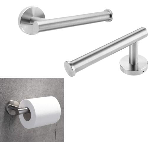 Brushed Nickel Toilet Paper Holder Wall Mount Tissue Roll Hanger 304 Stainless Steel Bathroom Accessories