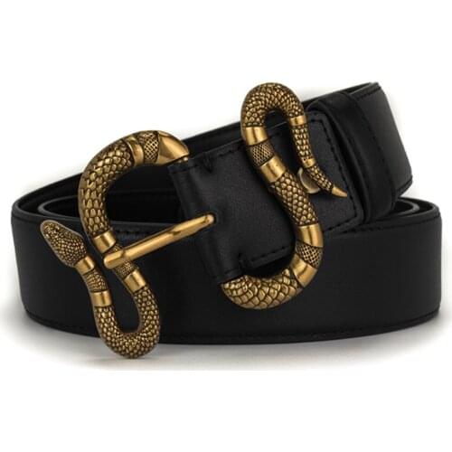 Luxury brand belts for women men waist g belt genuine leather cinturon mujer snake buckle high quality ceinture femme 2020