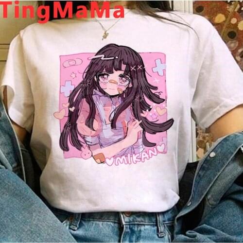 Japanese Anime Harajuku E-girls Punk t shirt female aesthetic streetwear kawaii tumblr print t shirt harajuku kawaii