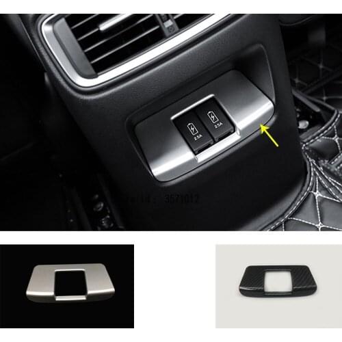 Car Garnish Cover Trim Battery Charger Jack Rear Air Conditioning Outlet Vent 1pcs For Honda CRV CR-V 2017 2018 2019 2020