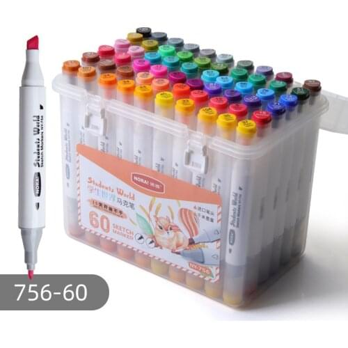 12/24/30/36/40/48/60/80 Colors Oily Marker Color Markers Water-based Markers Art Painting Supplies