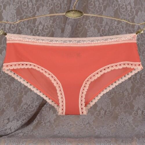 Fashion luxury underwear ultra-thin silky translucent sexy panties temptation female comfortable trunk