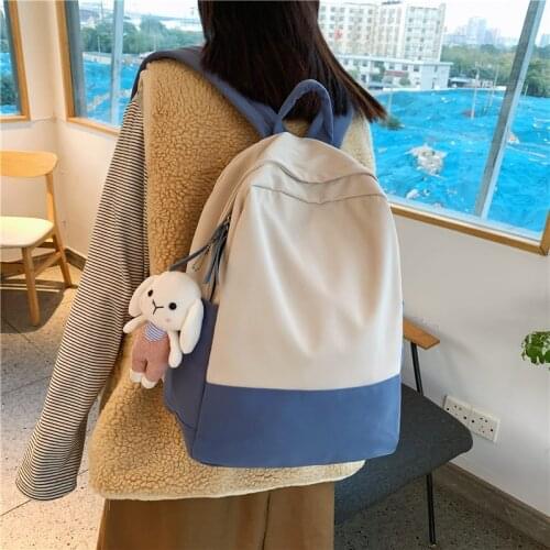 Fashion Candy Colors Girl Cute Backpack New Simple Women School Bag Luxury Book Packbags for Teenage Girl Kawaii Backpack Travel