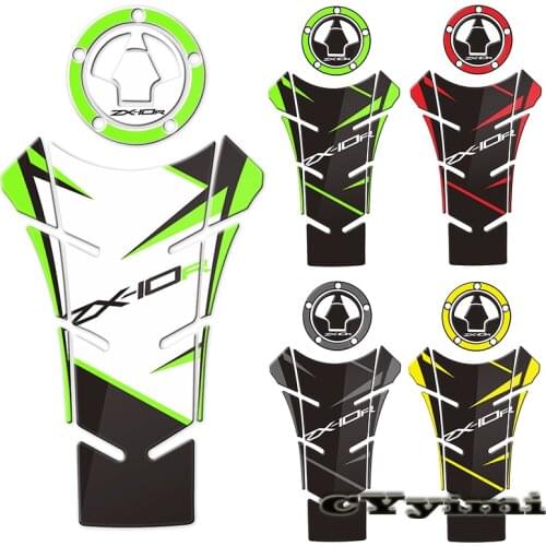 Stickers For Kawasaki Ninja ZX-10R ZX10R Tank Pad Tank Pads Gas Knee Emblem Badge Logo Decal Kit Accessories 2019 2020 2021