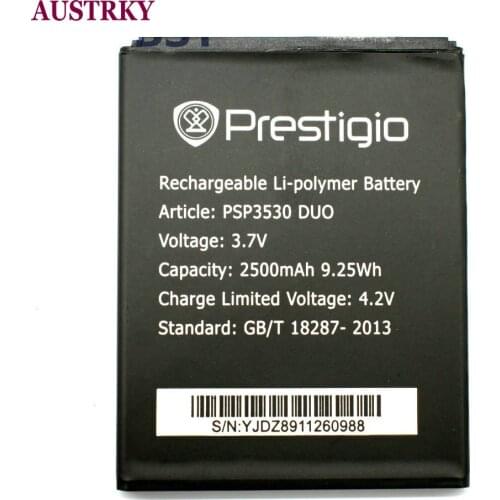 New PSP3531 2500mAh battery for Prestigio PSP3530 DUO Muze D3 3531 Duo E3 PSP3532DUO Muze A7 PSP7530+ Tracking Code