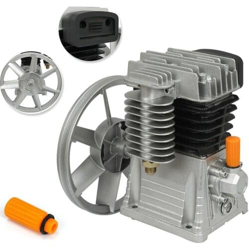 2HP 6.18 CFM Single stage Air Compressor Head Pump Aluminum 1.5KW Motor 140PSI Twin Cylinder