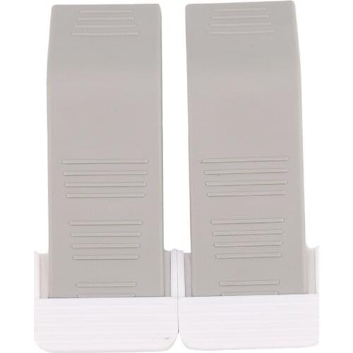 Door Stopper 2 Pack Set Premium Heavy Duty Door Stop Rubber Wedge with Decorative Storage Holder-Perfect Doorstop for Draft Stop