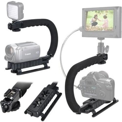 Lightdow Hot Sale C Shape Handheld Stabilizer With Adapter and Screw Accessories for GoPro Hero 3 3+ 4 DV Camera SJ4000 SJ6000