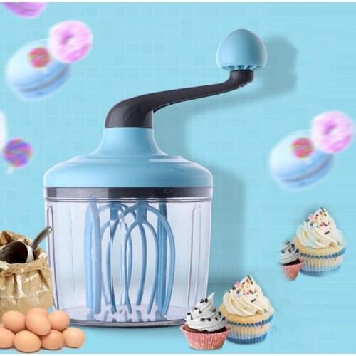 Cream Stiring Manual Egg Beater Hand-cranked Whisk Foam Maker Food Blender Dough Mixer Milk Frother Stirrer Kitchen Accessories