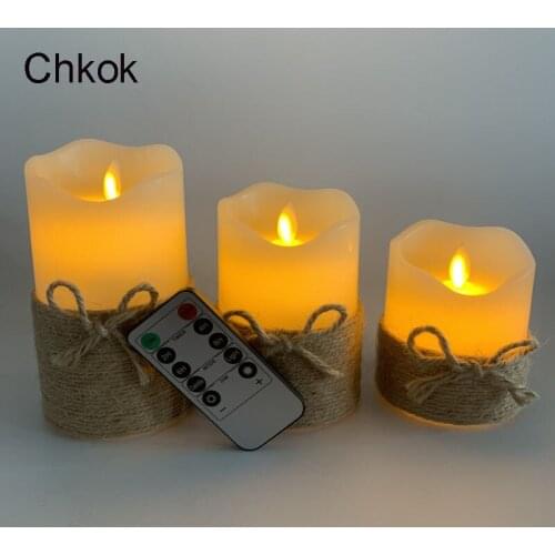 Chkok LED Candle Light Christmas Electronic Candle Night Light Easter Tea Light Proposal Birthday Family Party Candle Light